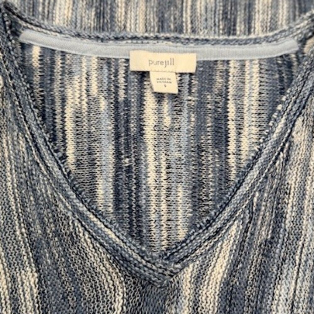 J. Jill "PURE JILL" Linear Space-Dyed Sweater - Picture 7 of 12